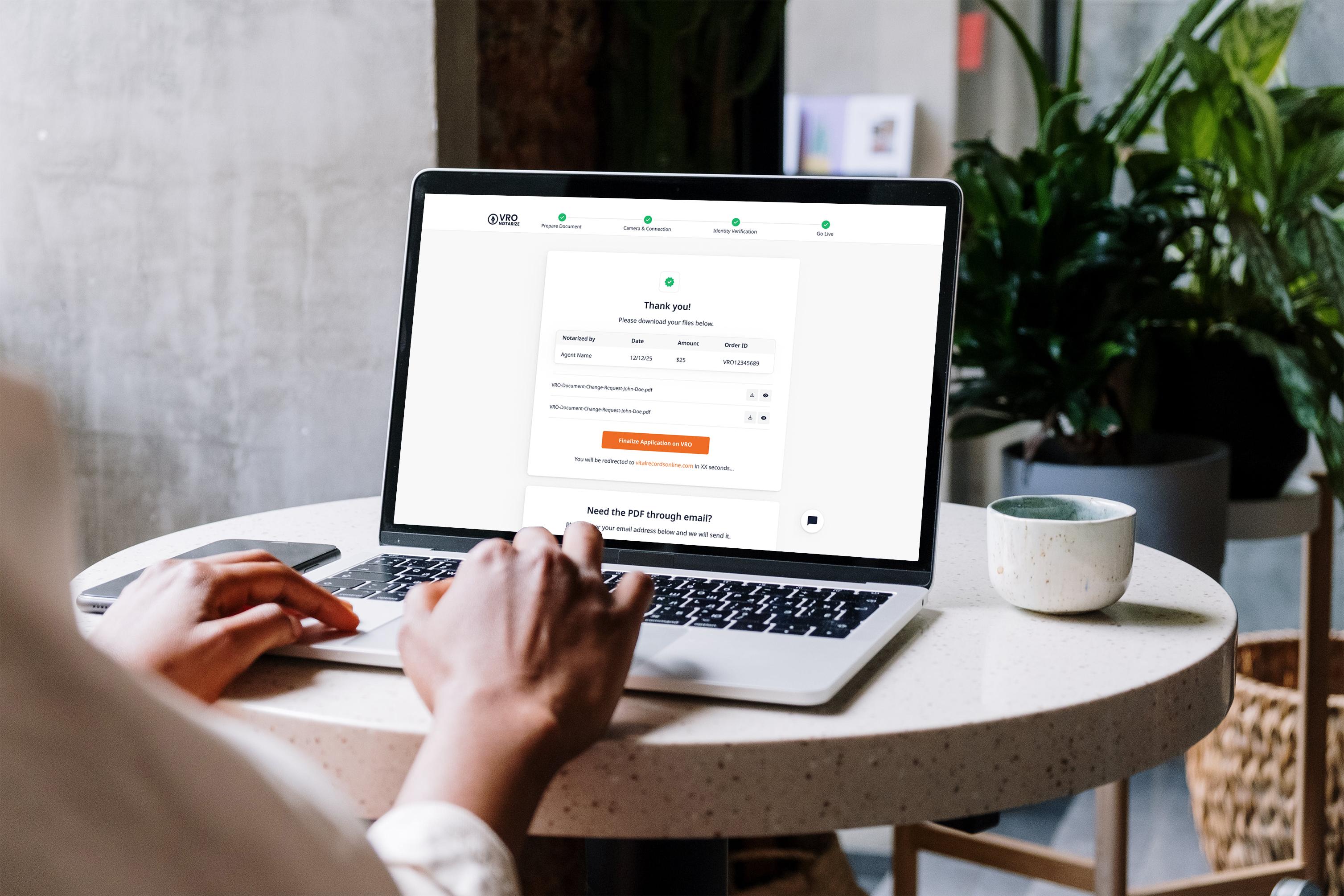 Notarize city documents online